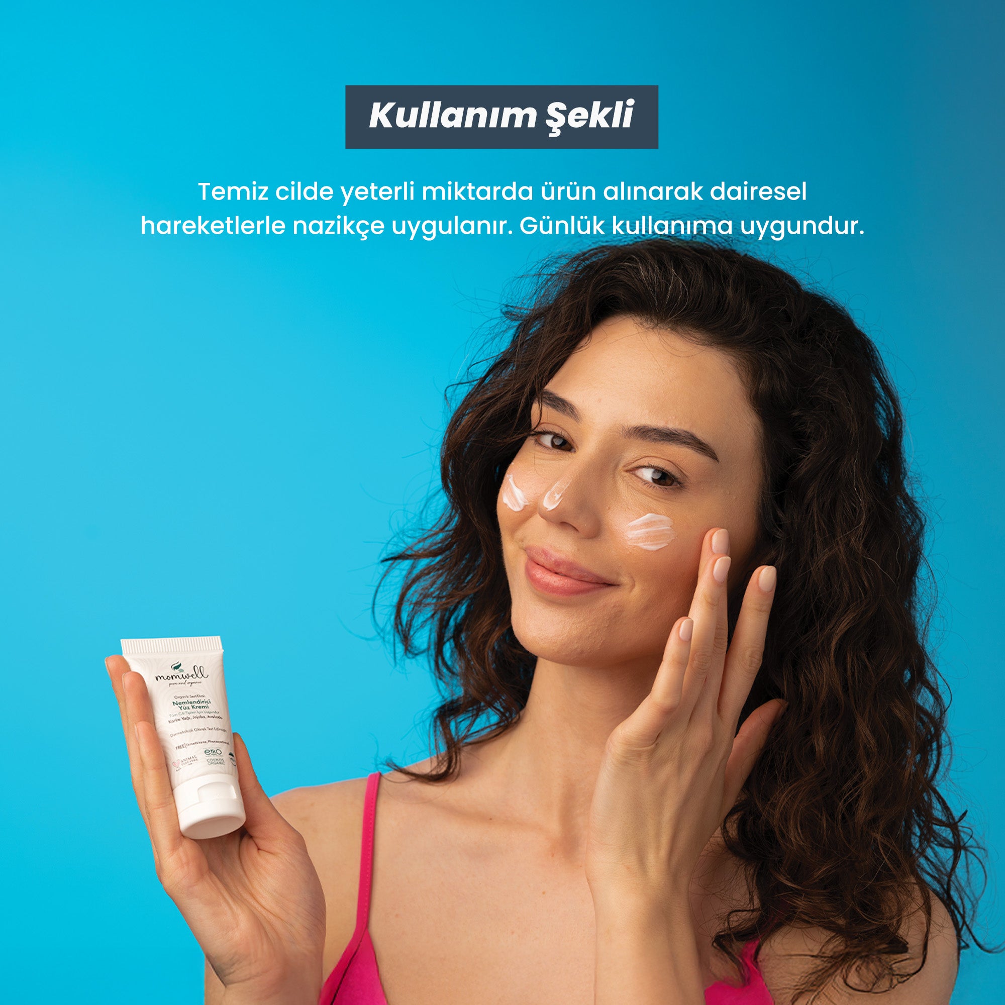 Momwell Organik Nemlendirici Yüz Kremi 50 ml