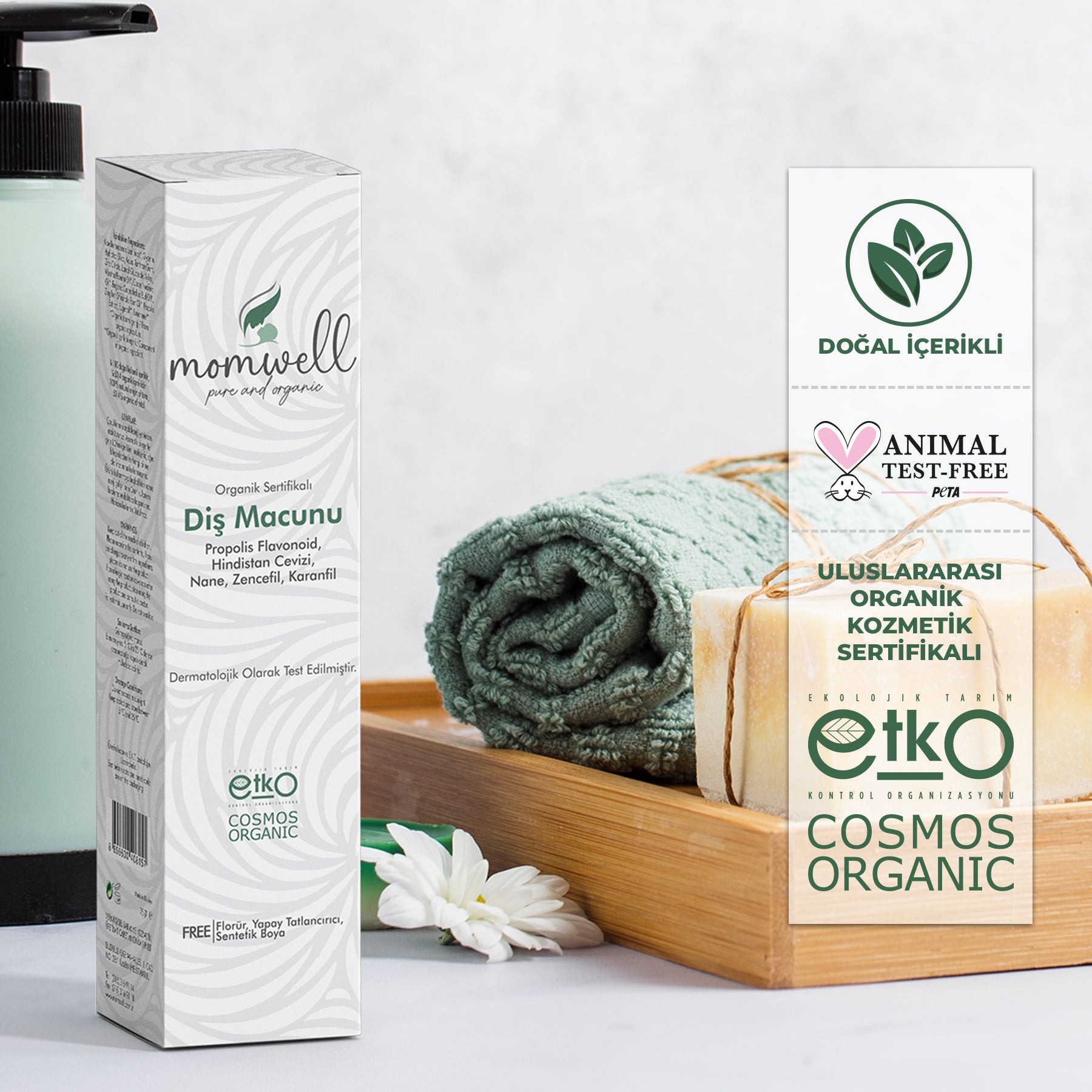 Momwell Organik Diş Macunu 75gr