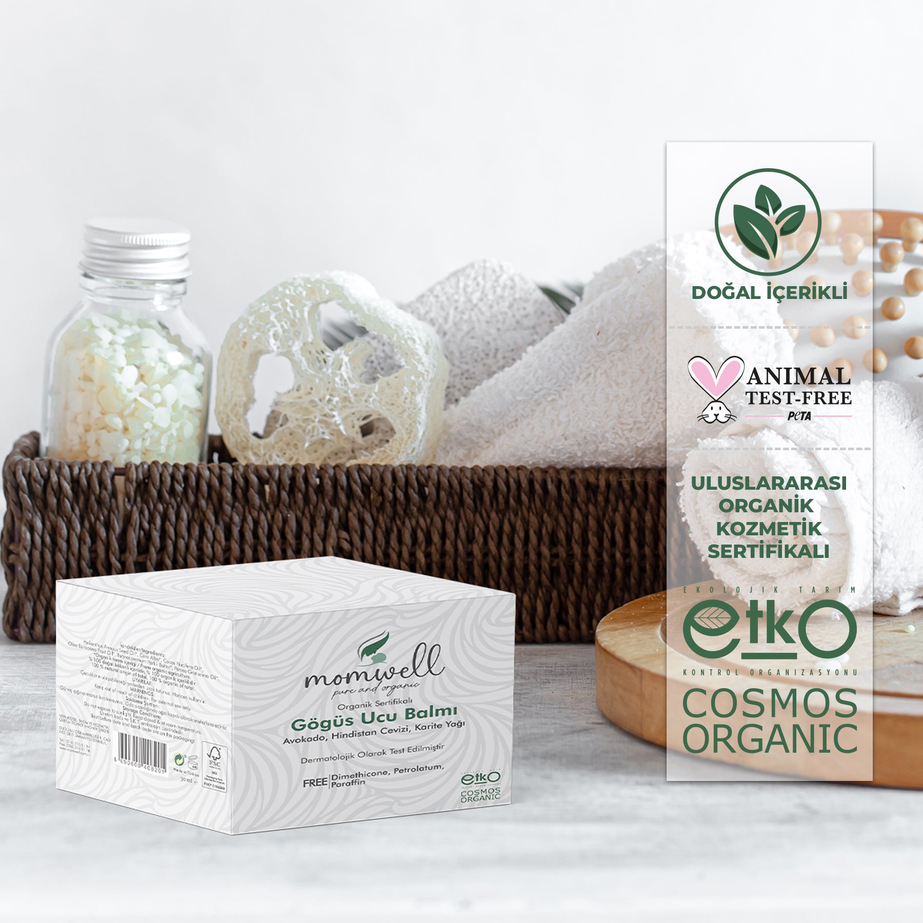 Momwell Organik Göğüs Ucu Balmı 30ml